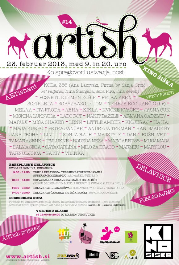 ARTish #14 prodajno-razstavni ustvarjalski festiva