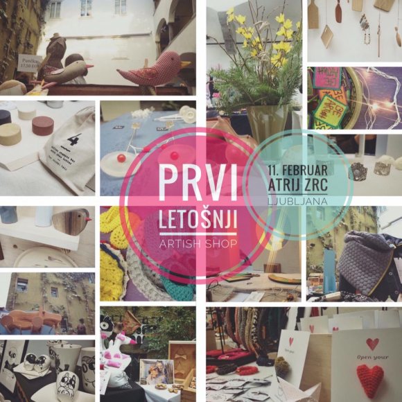 Prvi letošnji ARTish Shop v atriju ZRC